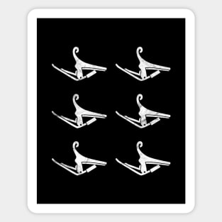 Guitar Capo Dark Theme Sticker